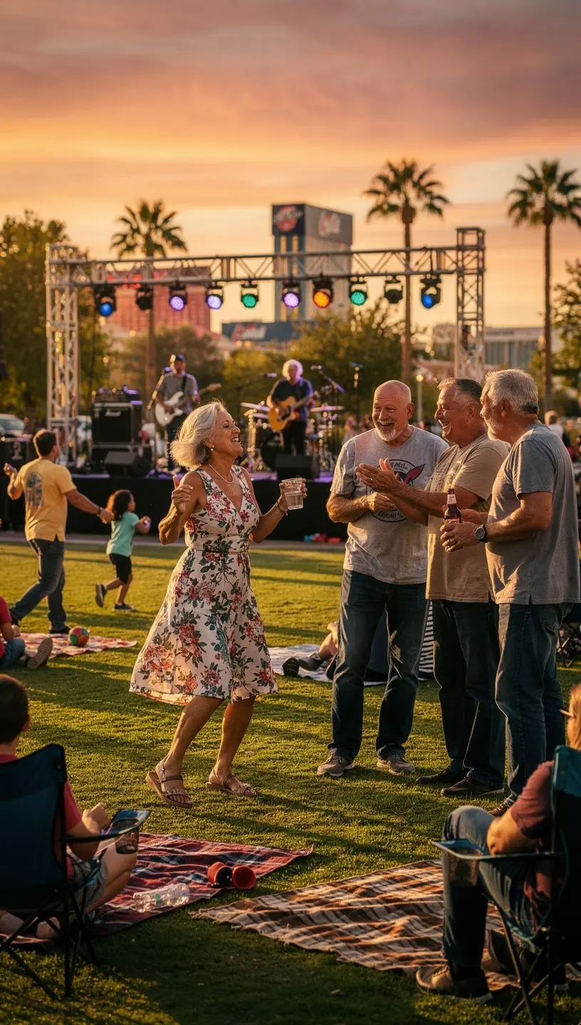 People enjoying an offline event, fostering connections.